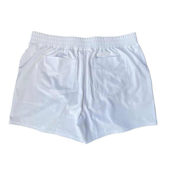 Jofit Cascade White Pleated Ruffle Front UPF50+ Short Skort - Large - Picture 9 of 14